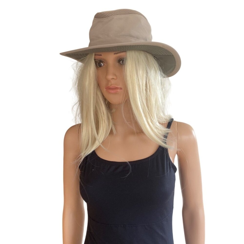 Conner Handmade Sun Shield Recycled Boater Hat Medium Beige Unisex Packable